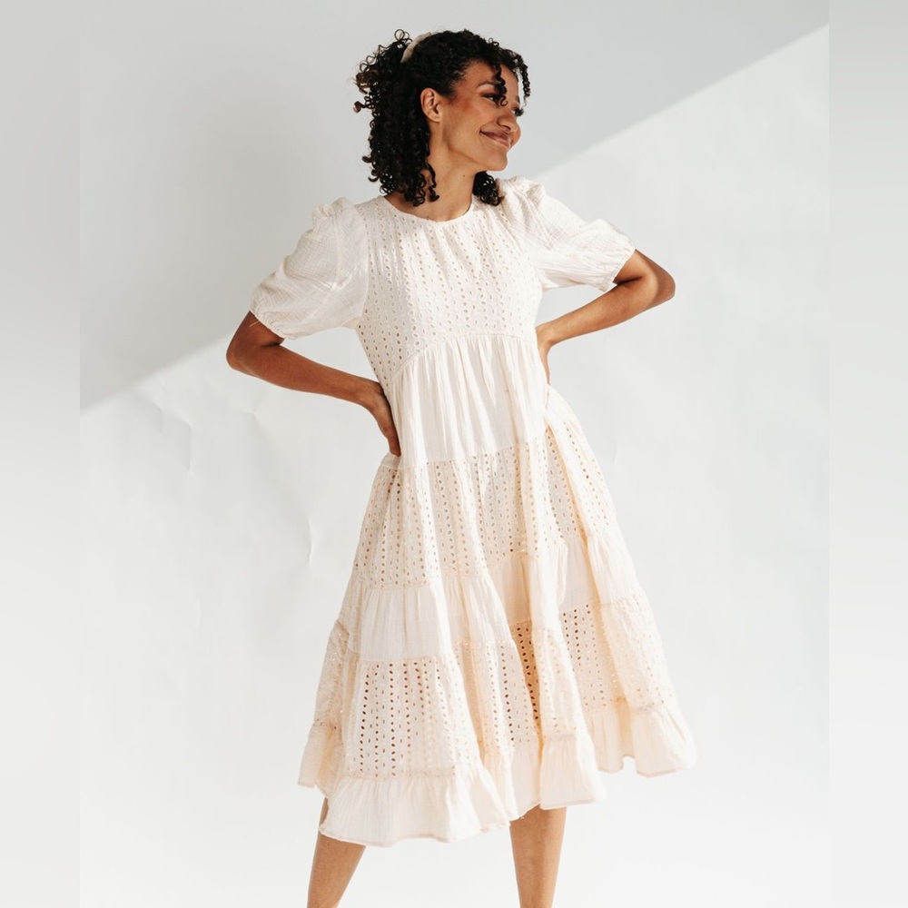 &Merci Eyelet Midi Dress